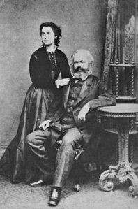 Eleanor and Karl Marx, c. 1872.